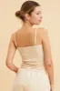 Beige Singlet Top Base Layer Sccop Neck Sleeveless sold by Ally Fashion