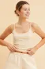Beige Singlet Top Base Layer Sccop Neck Sleeveless sold by Ally Fashion