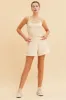 Beige Singlet Top Base Layer Sccop Neck Sleeveless sold by Ally Fashion
