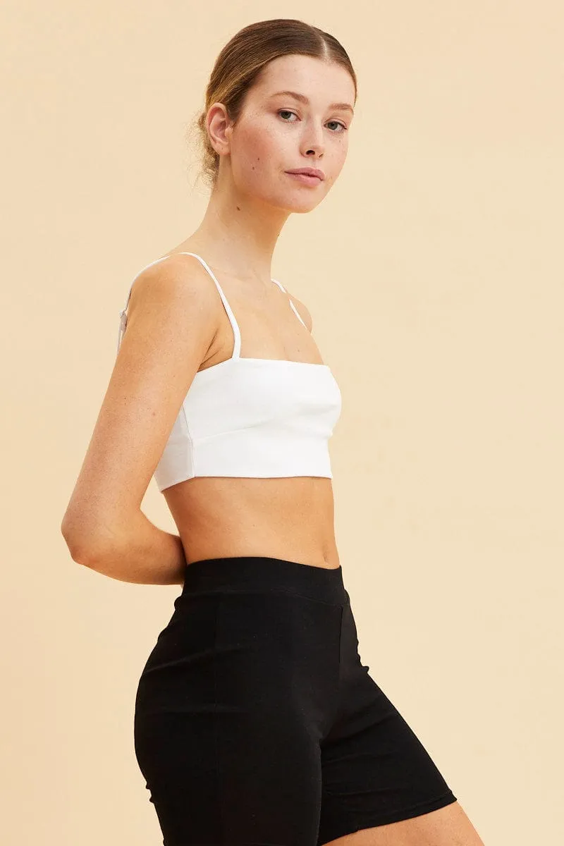 White Bandeau Singlet Top Cotton Stretch sold by Ally Fashion product image thumbnail 4