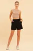 Beige Seamless Tank Top High Neck Rib Crop sold by Ally Fashion