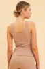 Beige Seamless Tank Full Length Sleeveless Soop Neck sold by Ally Fashion