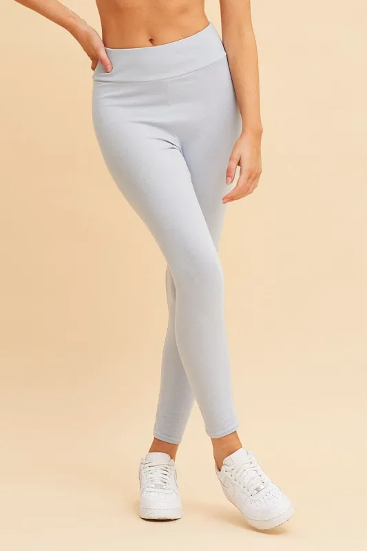 Blue Cotton Legging Stretch Full Length sold by Ally Fashion