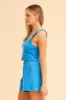 Blue Sutton Rib Cotton Short sold by Ally Fashion