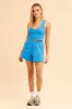 Blue Sutton Rib Cotton Short sold by Ally Fashion