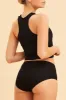 Black High Waisted Brief Cotton Stretch sold by Ally Fashion