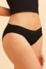 Black High Waisted Bikini Brief Cotton Stretch sold by Ally Fashion