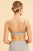Grey Triangle Bralette Cotton Stretch Seam Detail sold by Ally Fashion
