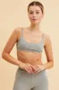 Grey Cotton Bralette Cotton Stretch Scoop Neck sold by Ally Fashion
