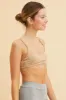 Beige Cotton Bralette Cotton Stretch Scoop Neck sold by Ally Fashion