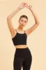 Black Crop Top High Neck Active Rib sold by Ally Fashion