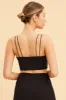 Black Crop Top High Neck Active Rib sold by Ally Fashion