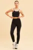 Black Crop Top High Neck Active Rib sold by Ally Fashion