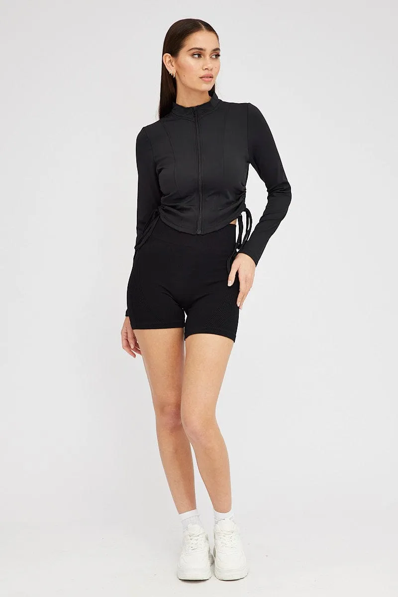 Black Bike Shorts Seamless sold by Ally Fashion product image thumbnail 3