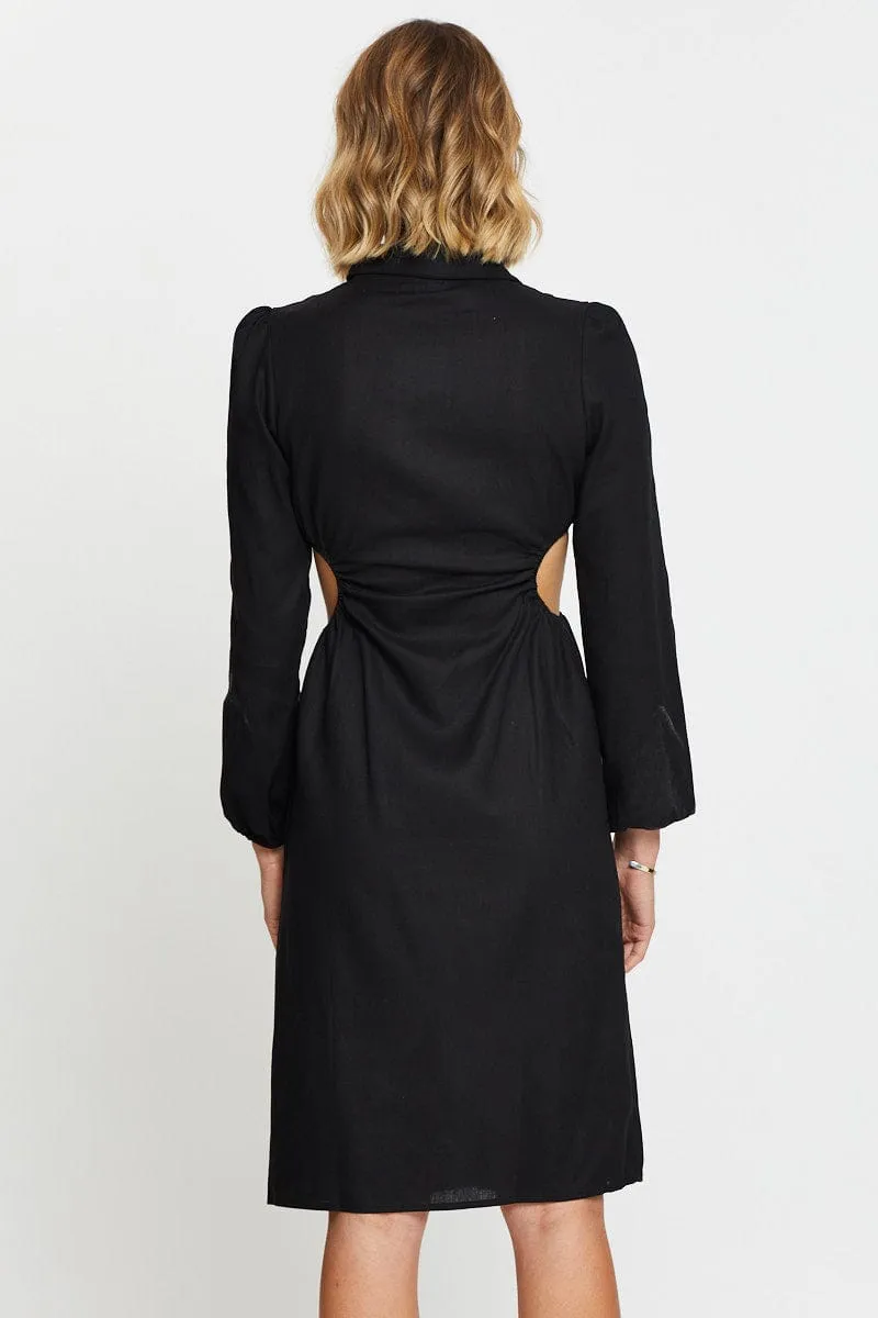 Black Mini Dress Long Sleeve sold by Ally Fashion product image thumbnail 5