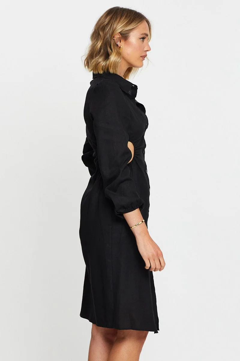 Black Mini Dress Long Sleeve sold by Ally Fashion product image thumbnail 4