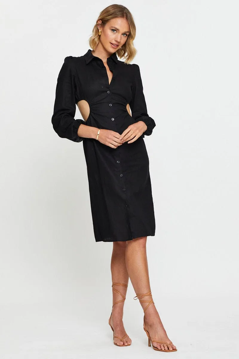 Black Mini Dress Long Sleeve sold by Ally Fashion product image thumbnail 2