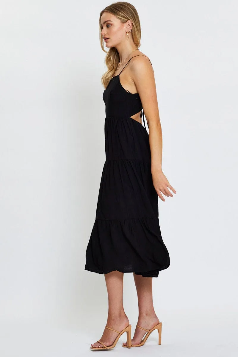 Black Midi Dress Sleeveless sold by Ally Fashion product image thumbnail 4