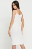 White Midi Dress Knit sold by Ally Fashion