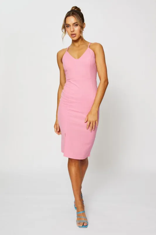 Pink Bodycon Dress Midi sold by Ally Fashion