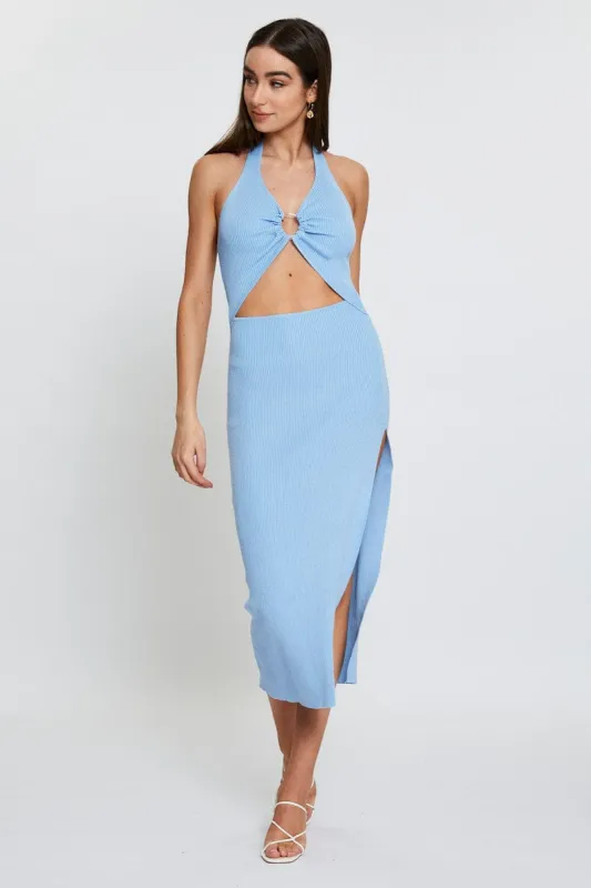 Blue Midi Dress Knit sold by Ally Fashion