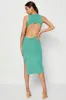 Green Knit Dress Midi sold by Ally Fashion