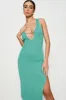 Green Knit Dress Midi sold by Ally Fashion