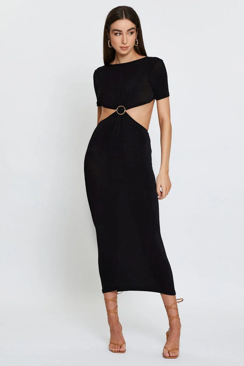 Black Maxi Dress Bodycon sold by Ally Fashion product image thumbnail 4