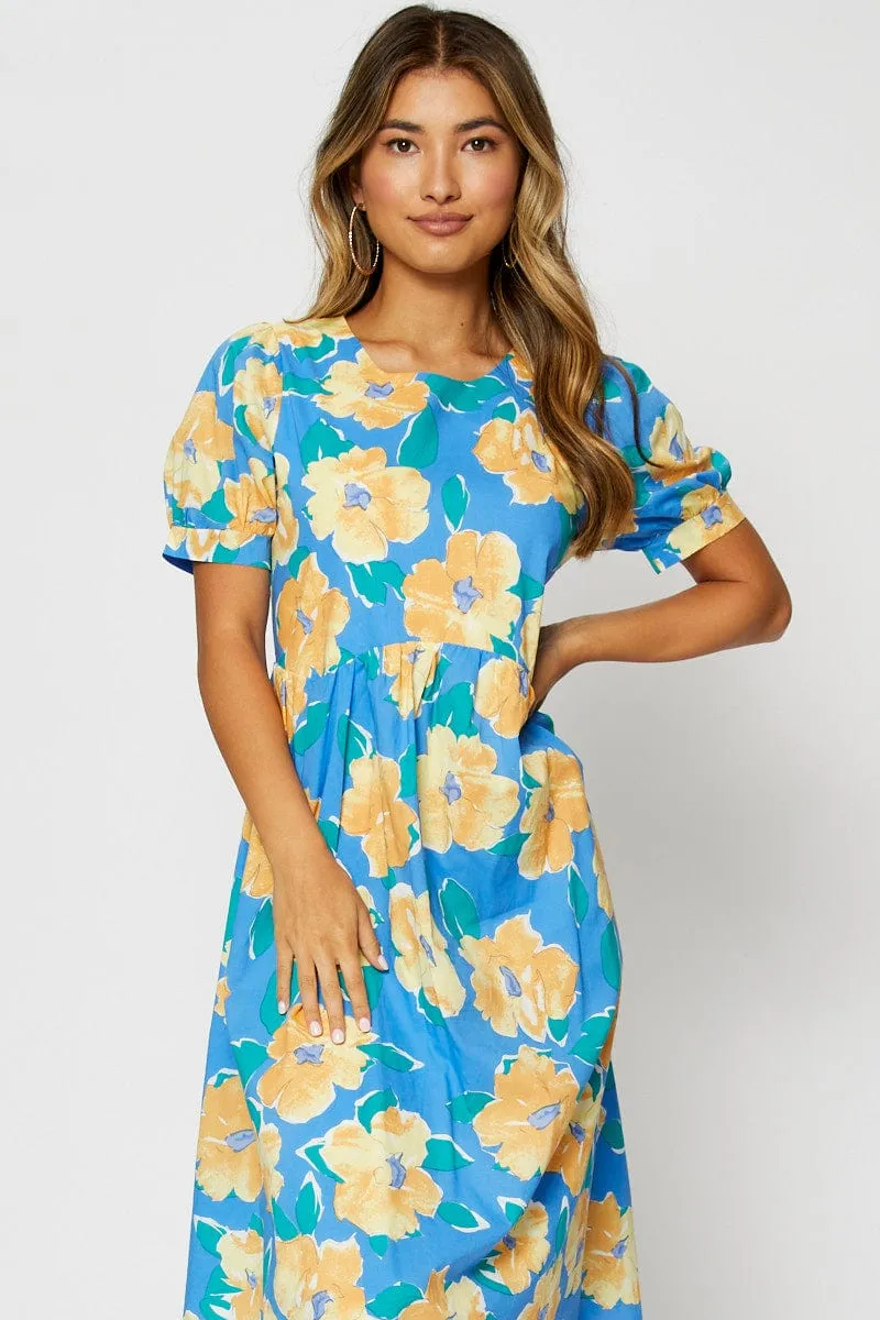 Print Midi Dress Short Sleeve sold by Ally Fashion product image thumbnail 2