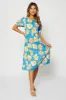 Print Midi Dress Short Sleeve sold by Ally Fashion