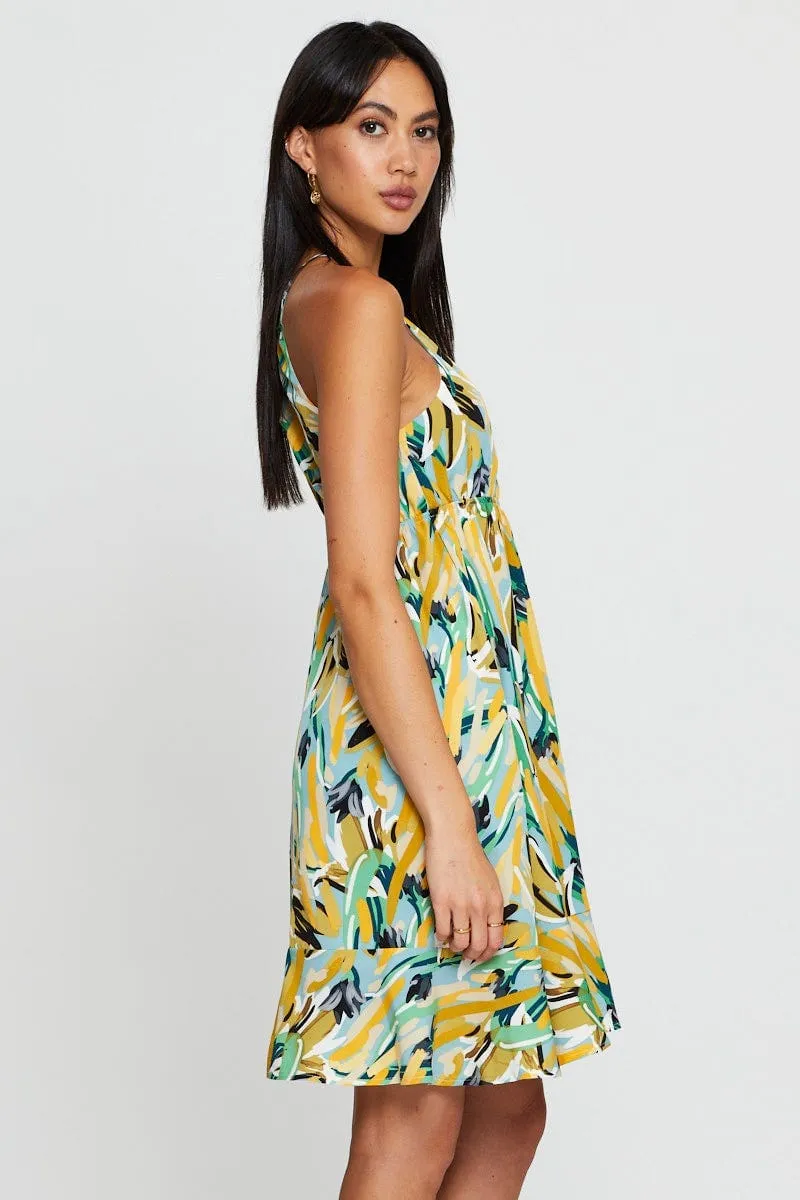 Print A Line Dress Mini sold by Ally Fashion product image thumbnail 4