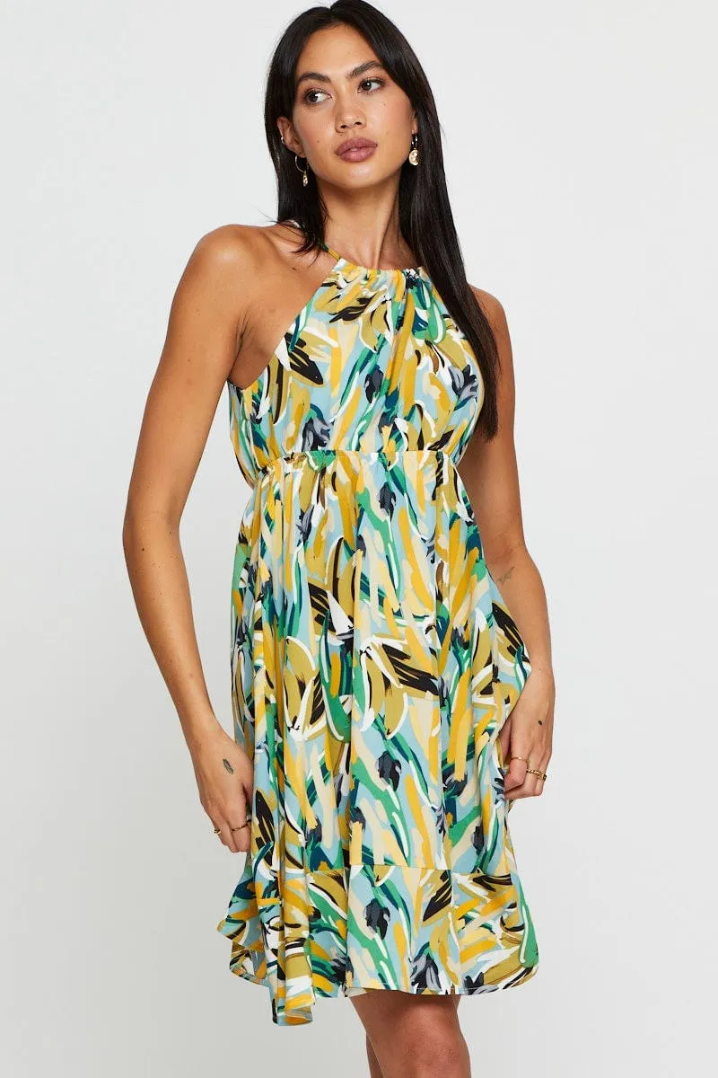 Print A Line Dress Mini sold by Ally Fashion product image thumbnail 3