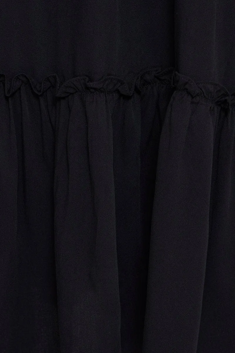 Black A Line Dress Sleeveless Midi sold by Ally Fashion product image thumbnail 5