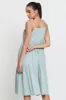 Green A Line Dress Midi sold by Ally Fashion