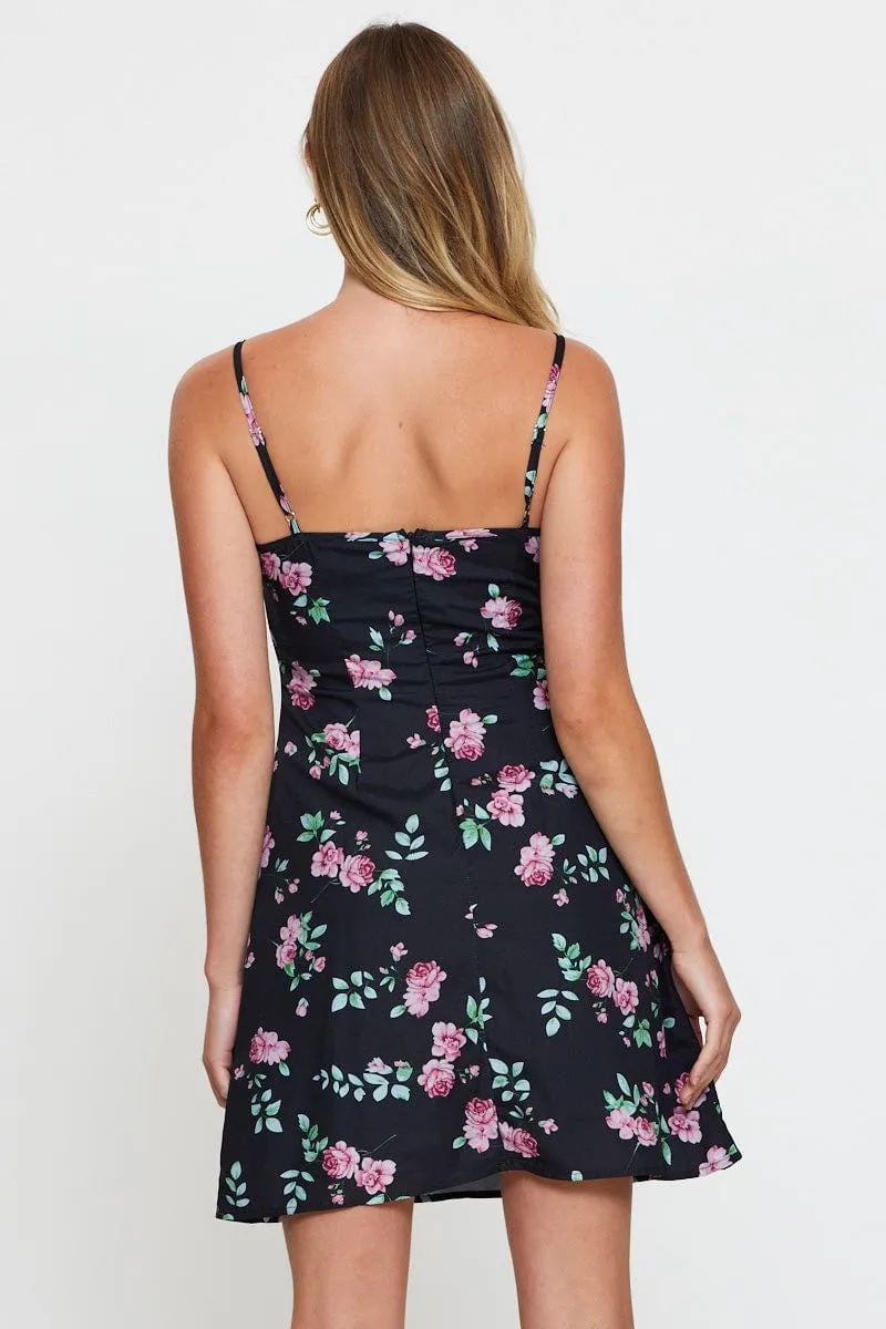 Print Mini Dress Sleeveless Square Neck sold by Ally Fashion product image thumbnail 5