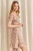 Print Mini Dress Short Sleeve V Neck sold by Ally Fashion