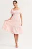 Check Dress Short Sleeve Midi sold by Ally Fashion