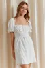 White Mini Dress Short Sleeve sold by Ally Fashion