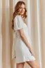 White Mini Dress Short Sleeve sold by Ally Fashion