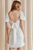 White Mini Dress Short Sleeve sold by Ally Fashion