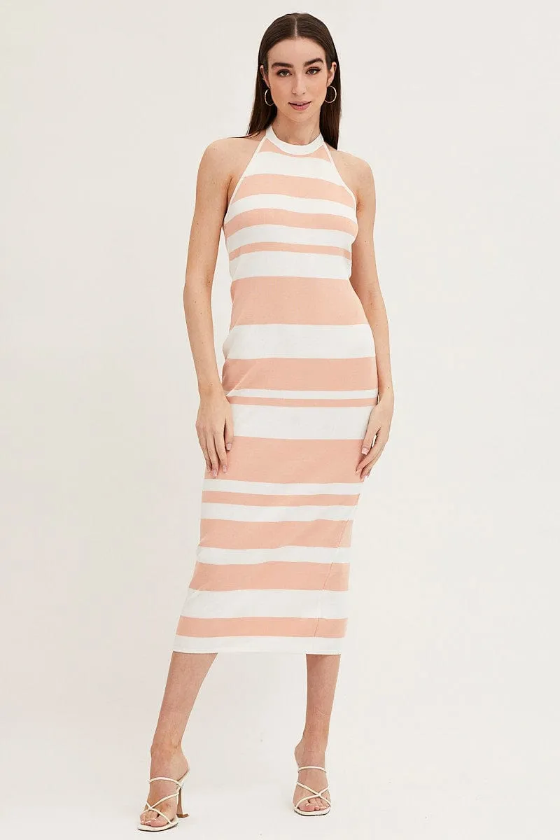 Multi Kint Midi Dress sold by Ally Fashion product image thumbnail 3