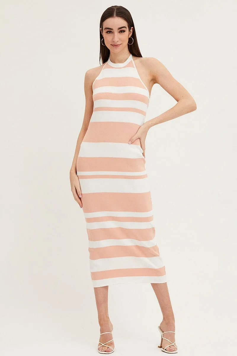 Multi Kint Midi Dress sold by Ally Fashion