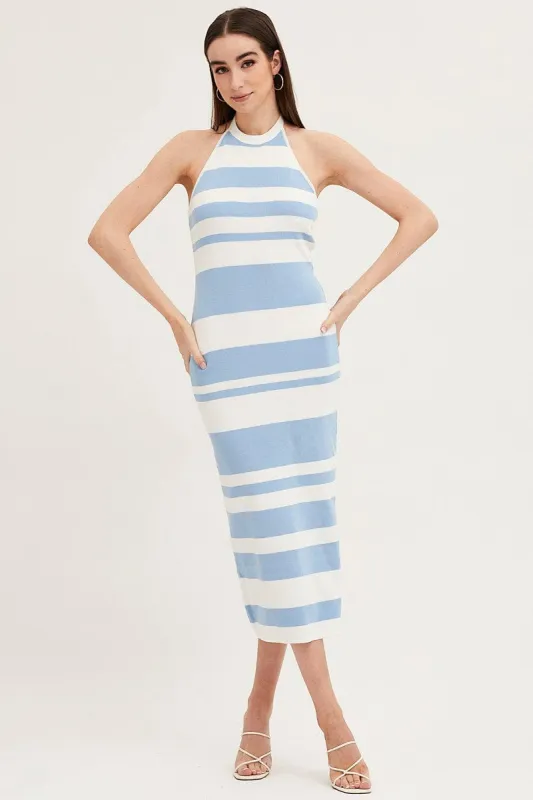 Multi Kint Midi Dress sold by Ally Fashion