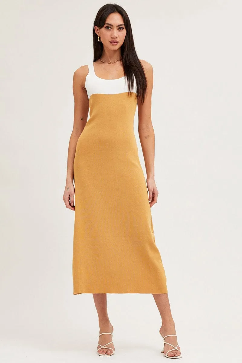 Multi Colorblock Knit Dress sold by Ally Fashion product image thumbnail 3