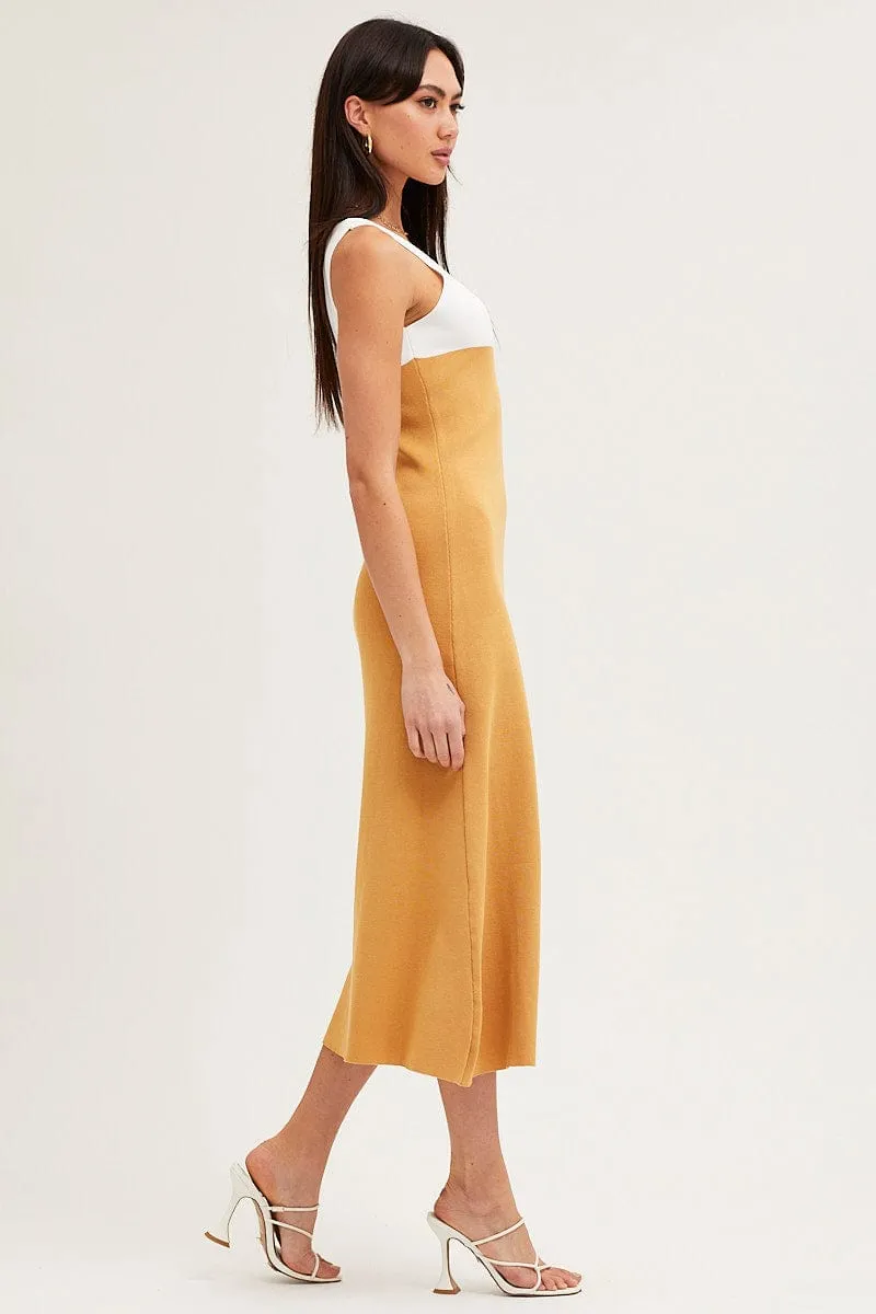 Multi Colorblock Knit Dress sold by Ally Fashion product image thumbnail 4