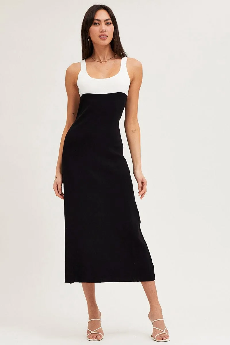 Multi Colorblock Knit Dress sold by Ally Fashion product image thumbnail 3