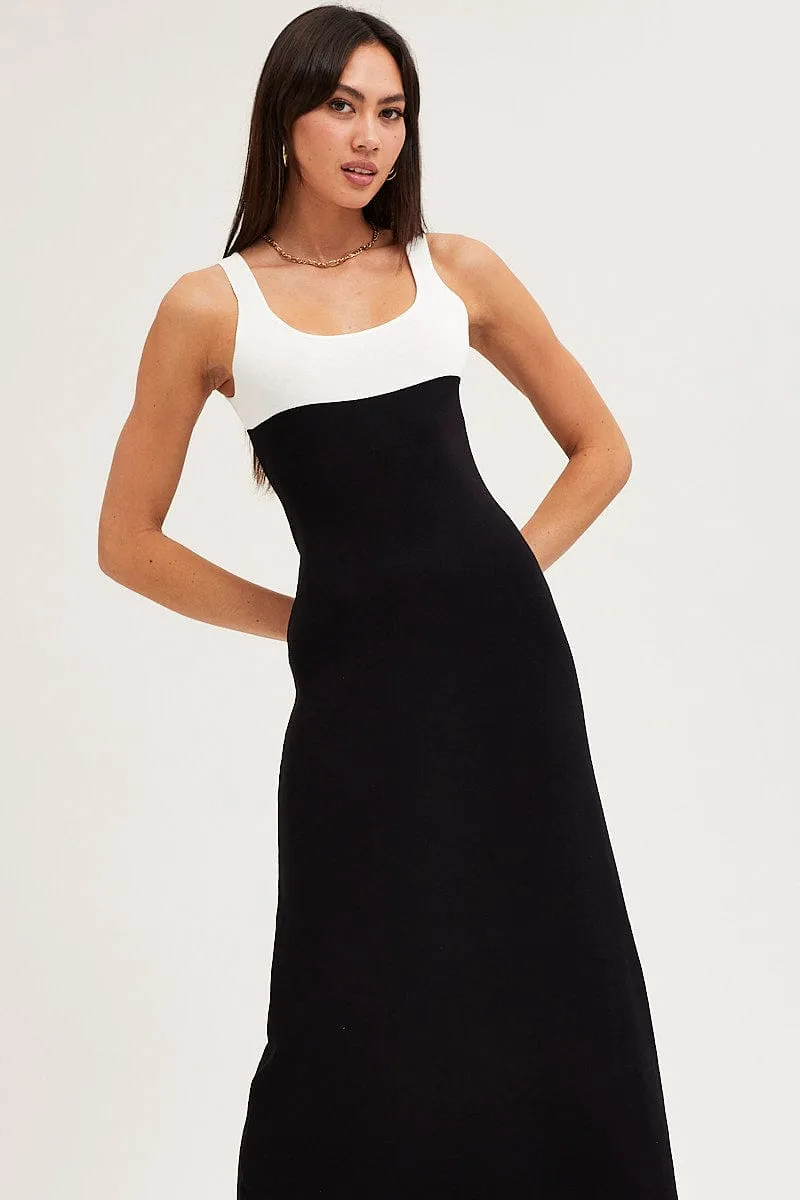 Multi Colorblock Knit Dress sold by Ally Fashion product image thumbnail 2