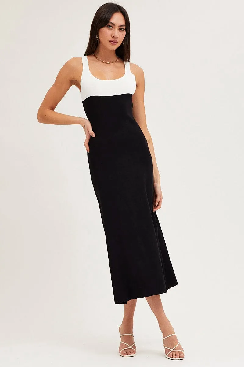 Multi Colorblock Knit Dress sold by Ally Fashion