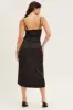 Black Cowl Neck Party Midi Dress sold by Ally Fashion