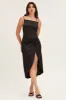 Black Cowl Neck Party Midi Dress sold by Ally Fashion